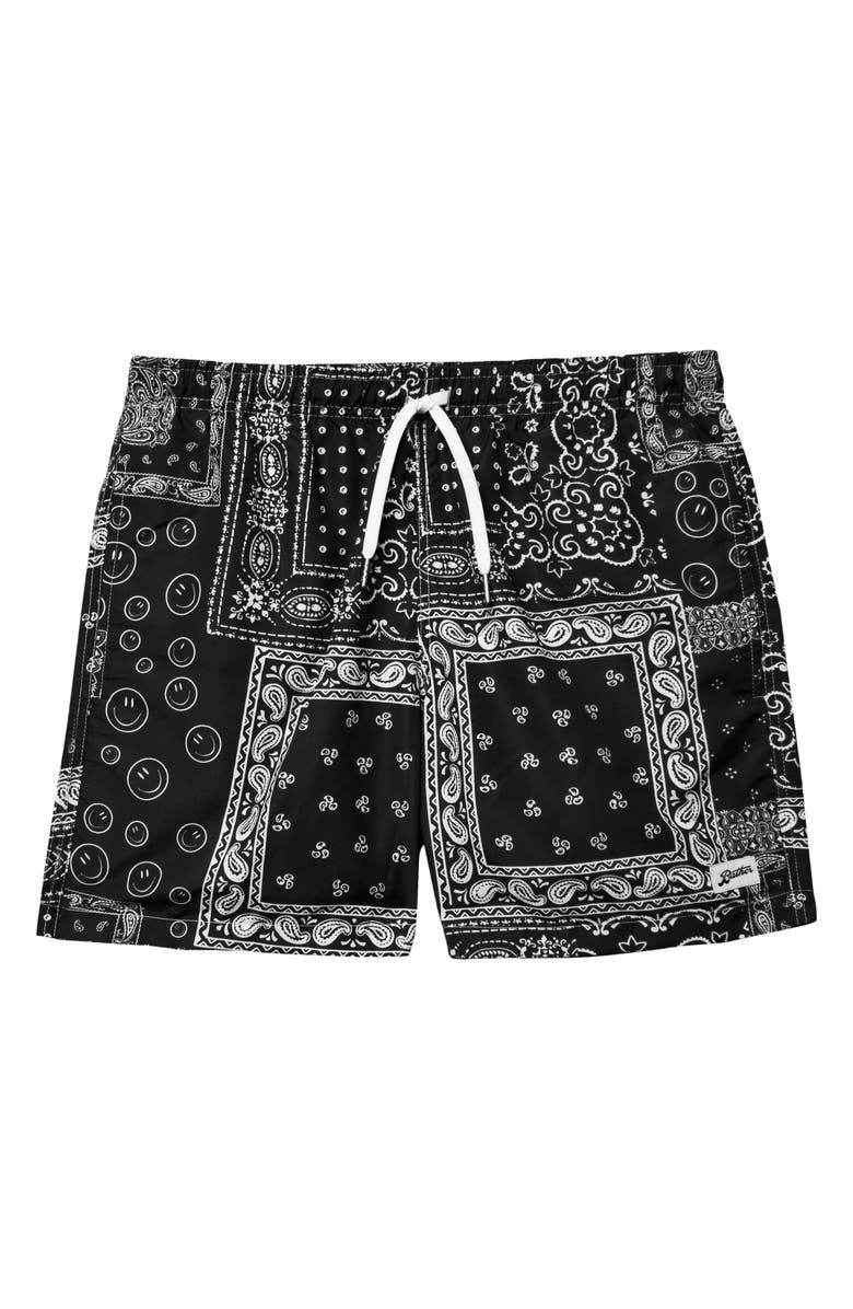 Bather Bandana Print Swim Trunks, Main, color,