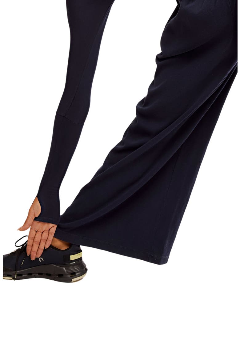FP Movement Hot Shot Wide Leg Long Sleeve Jumpsuit, Alternate, color, BLUE/ NAVY