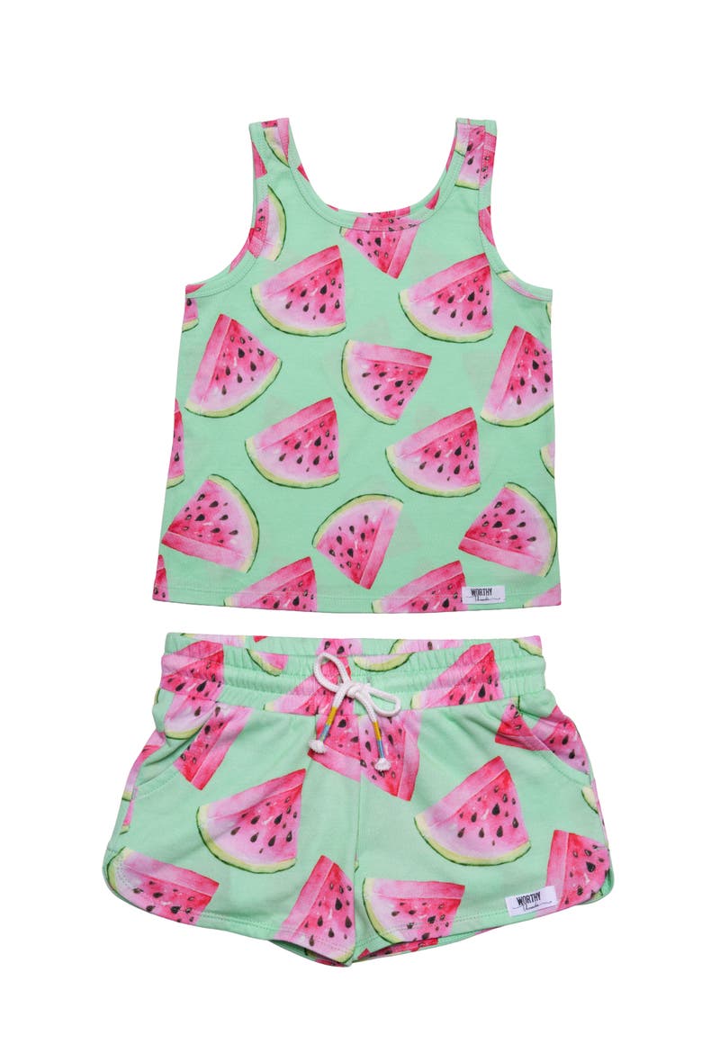 Girls Tank Sets, Main, color, Watermelons