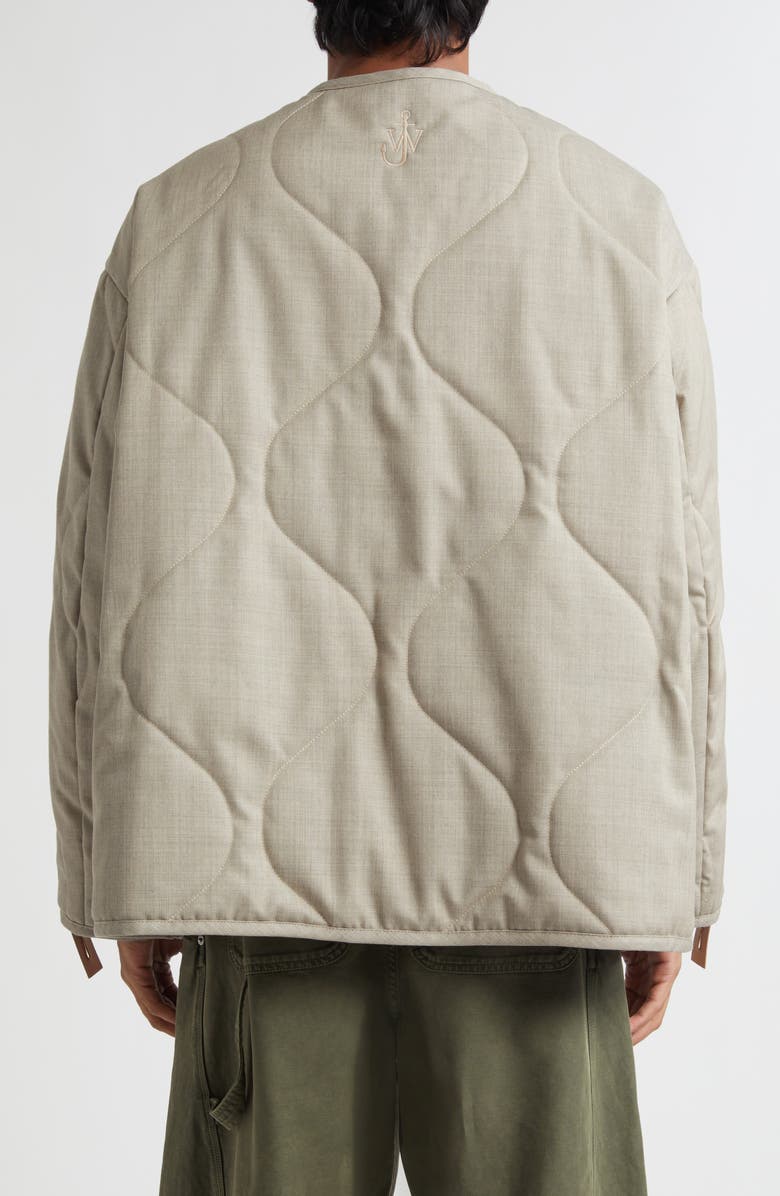 JW Anderson Quilted Jacket, Alternate, color, Clay Melange