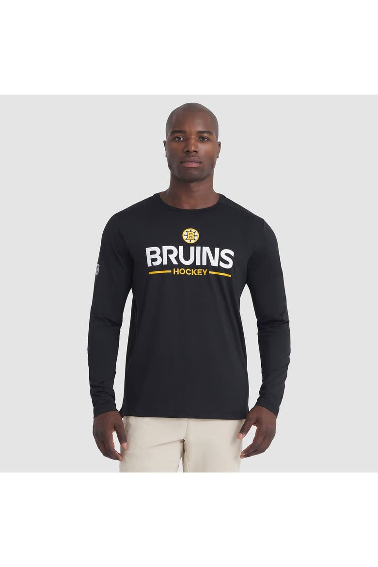 Men's Fanatics Black Boston Bruins Authentic Pro Rink Tech Long Sleeve T-Shirt, Main, color, Black