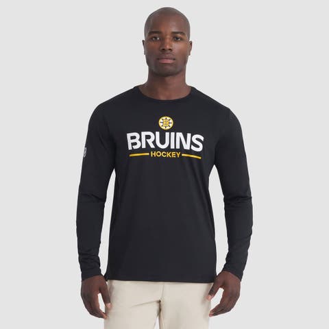 Men
s Fanatics Black Boston Bruins Authentic Pro Rink Tech Long Sleeve T-Shirt