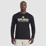 FANATICS Men's Fanatics Black Boston Bruins Authentic Pro Rink Tech Long Sleeve T-Shirt