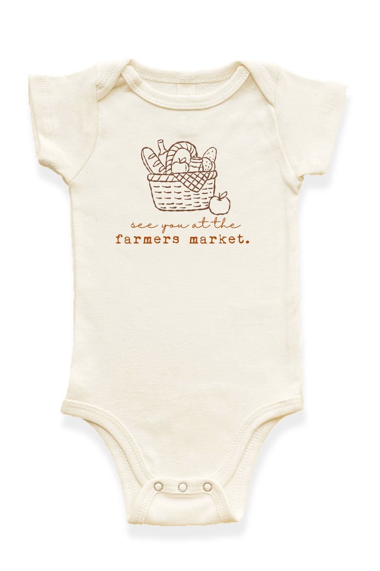 Farmers Market Organic Baby Bodysuit, Main, color, Natural