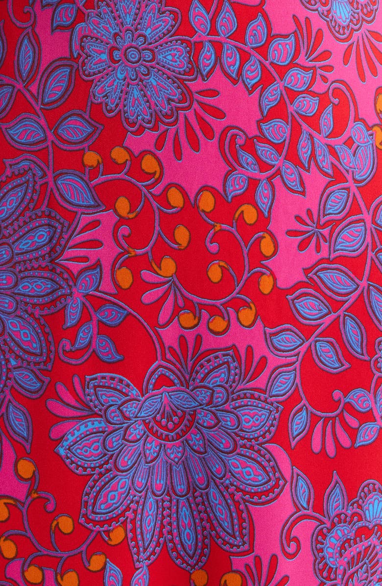 SUGARLIPS Darret Floral Ruffle Maxi Dress, Alternate, color, Fuchsia-Multi