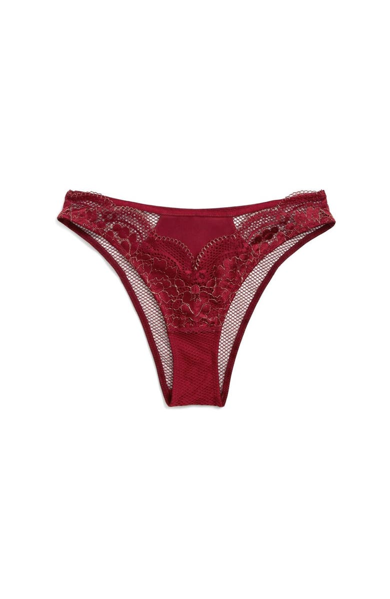 Adore Me Farina Cheeky Panties, Alternate, color, Dark Red