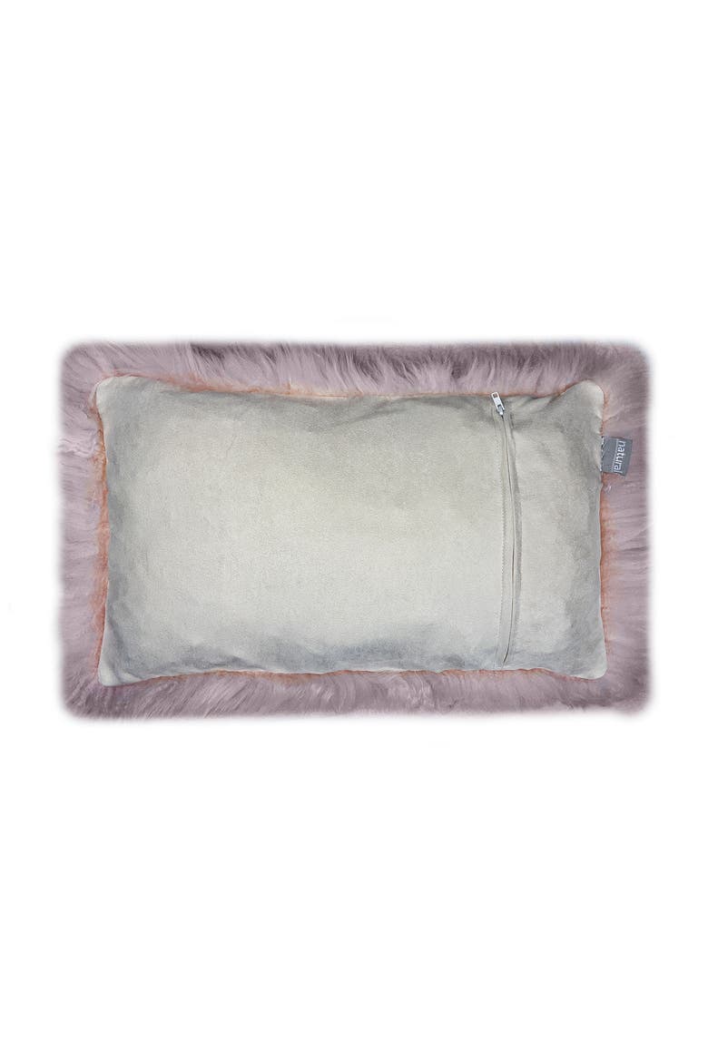 New Zealand Genuine Sheepskin Pillow - 12" X 20" - Blush - Set of 2, Alternate, color, BLUSH PINK