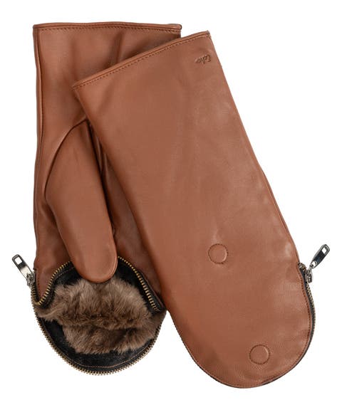 Zip-Top Glove With Faux Fur Lining