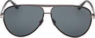 TOM FORD Rupert 63mm Pilot Sunglasses