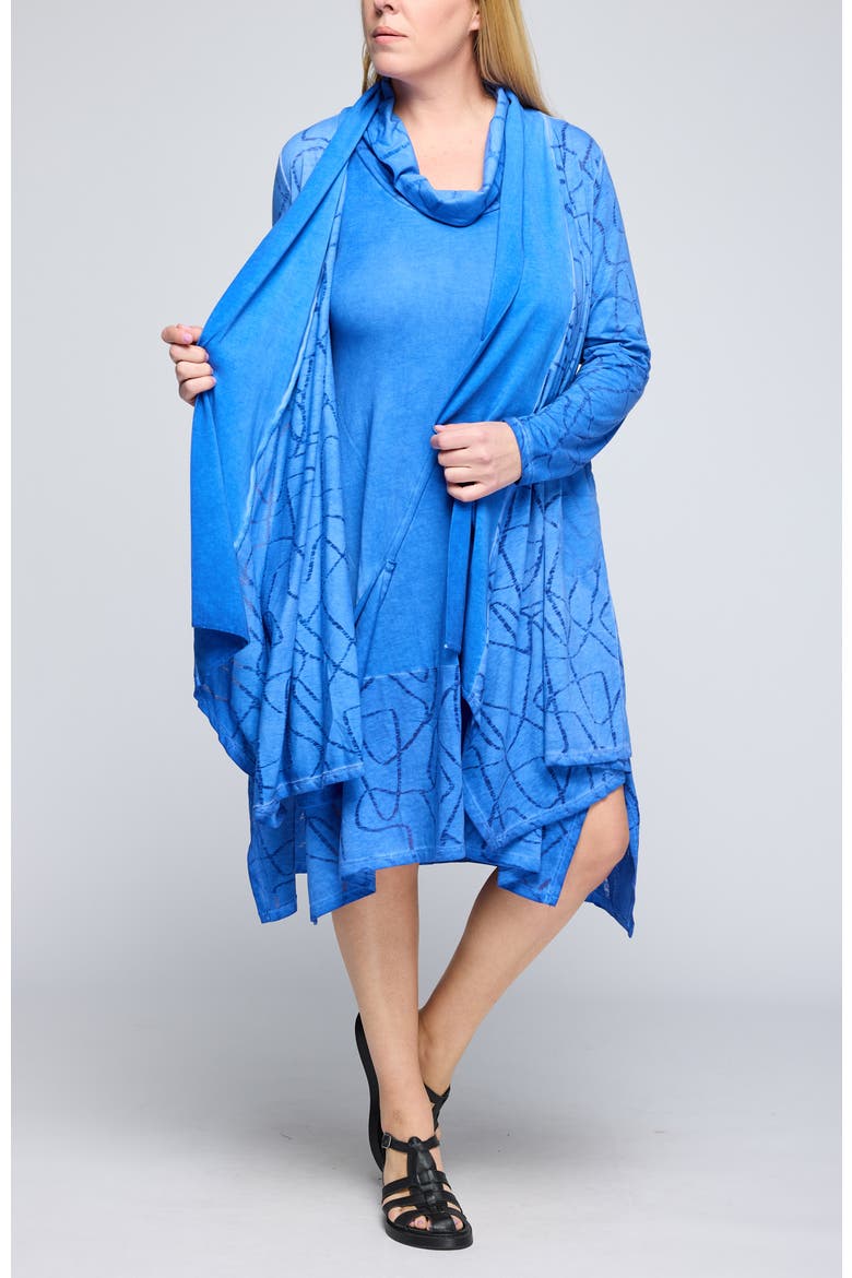 Axel Devore Cotton Jersey Duster, Alternate, color, Blue