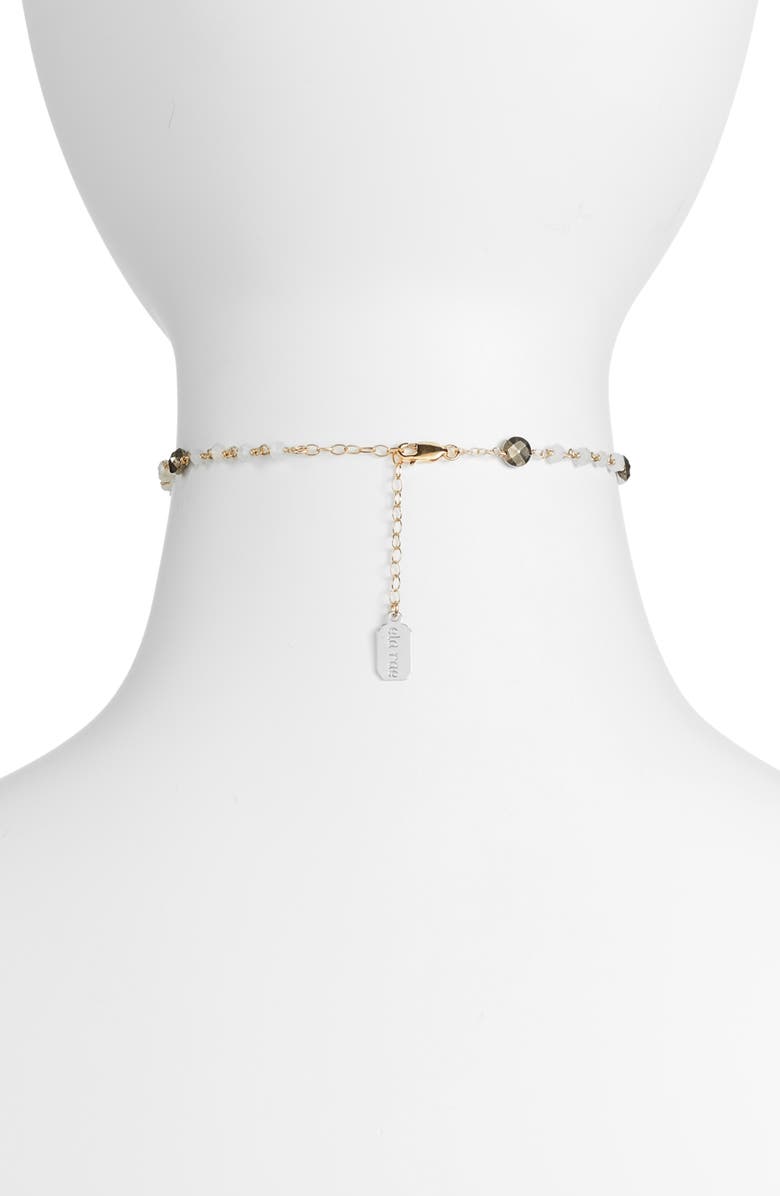 ela rae Diana Semiprecious Stone Satellite Choker, Alternate, color, 