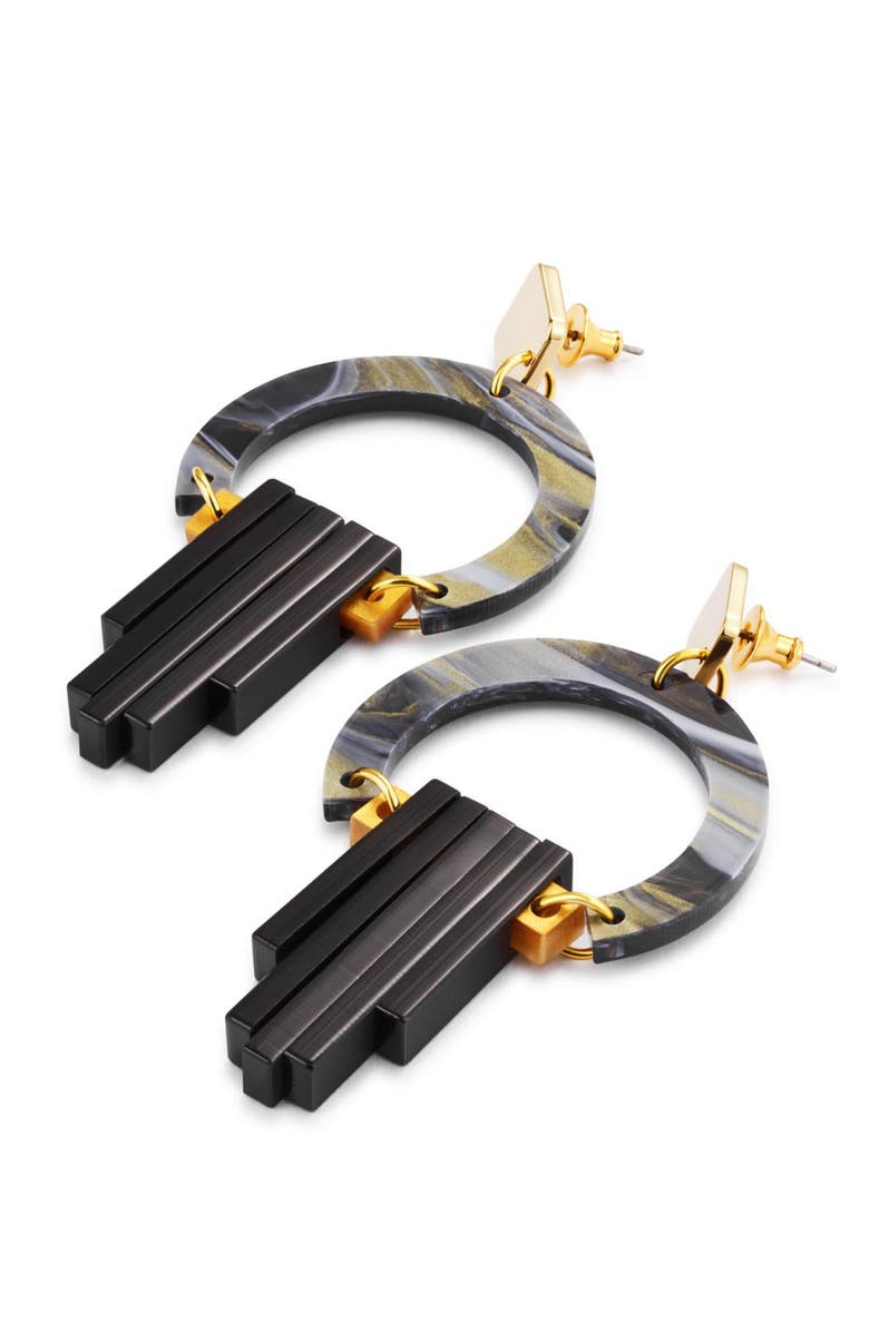 Toolally Art Deco Chandeliers - Black Swirl, Alternate, color, Black Swirl