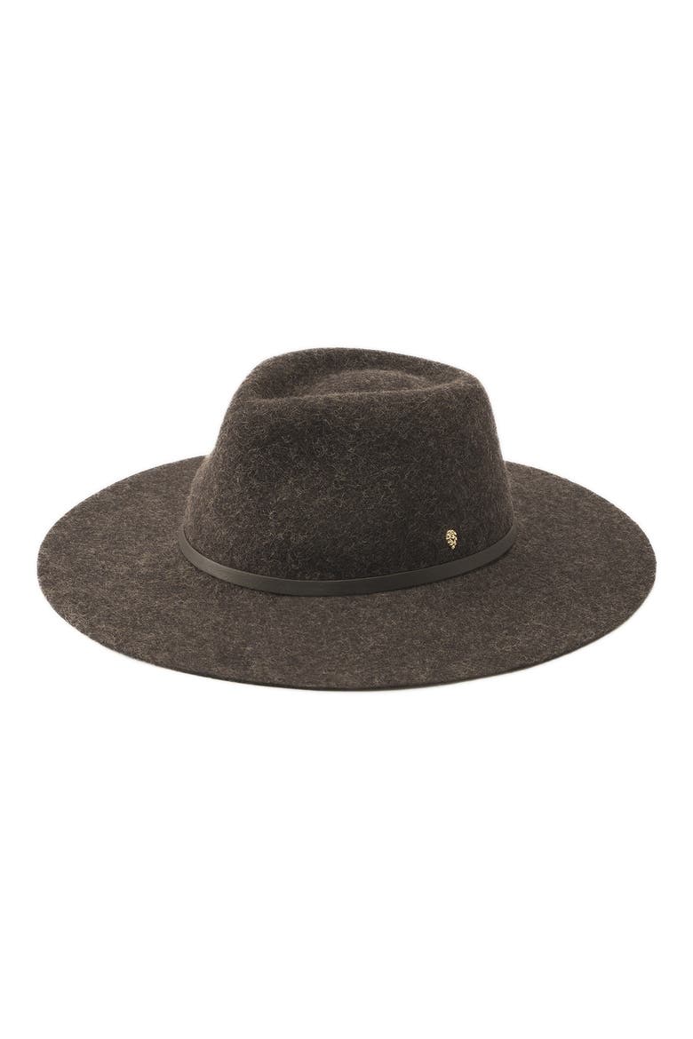 Claude Merino Wool Felt Fedora, Main, color, CHOCOLATE