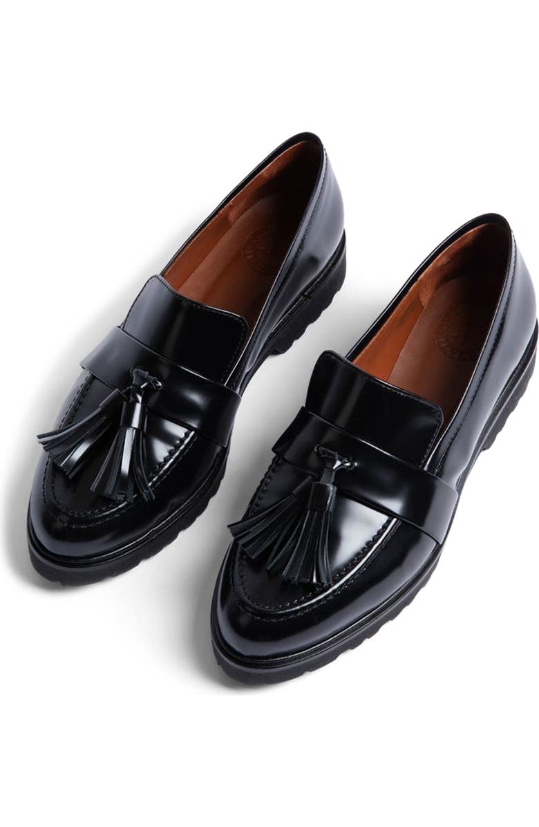 Penelope Chilvers Irvine Tassel Loafer, Alternate, color, Black