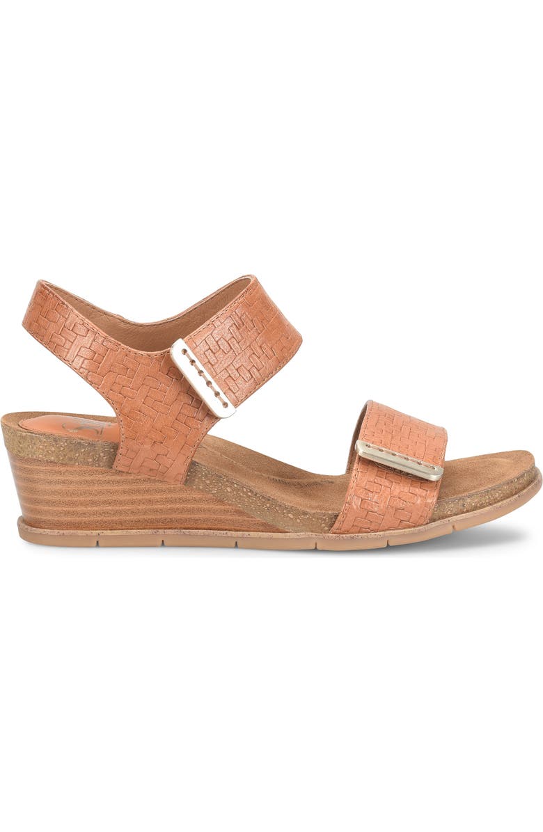 Söfft Verdi II Slingback Wedge Sandal, Alternate, color, Luggage Woven