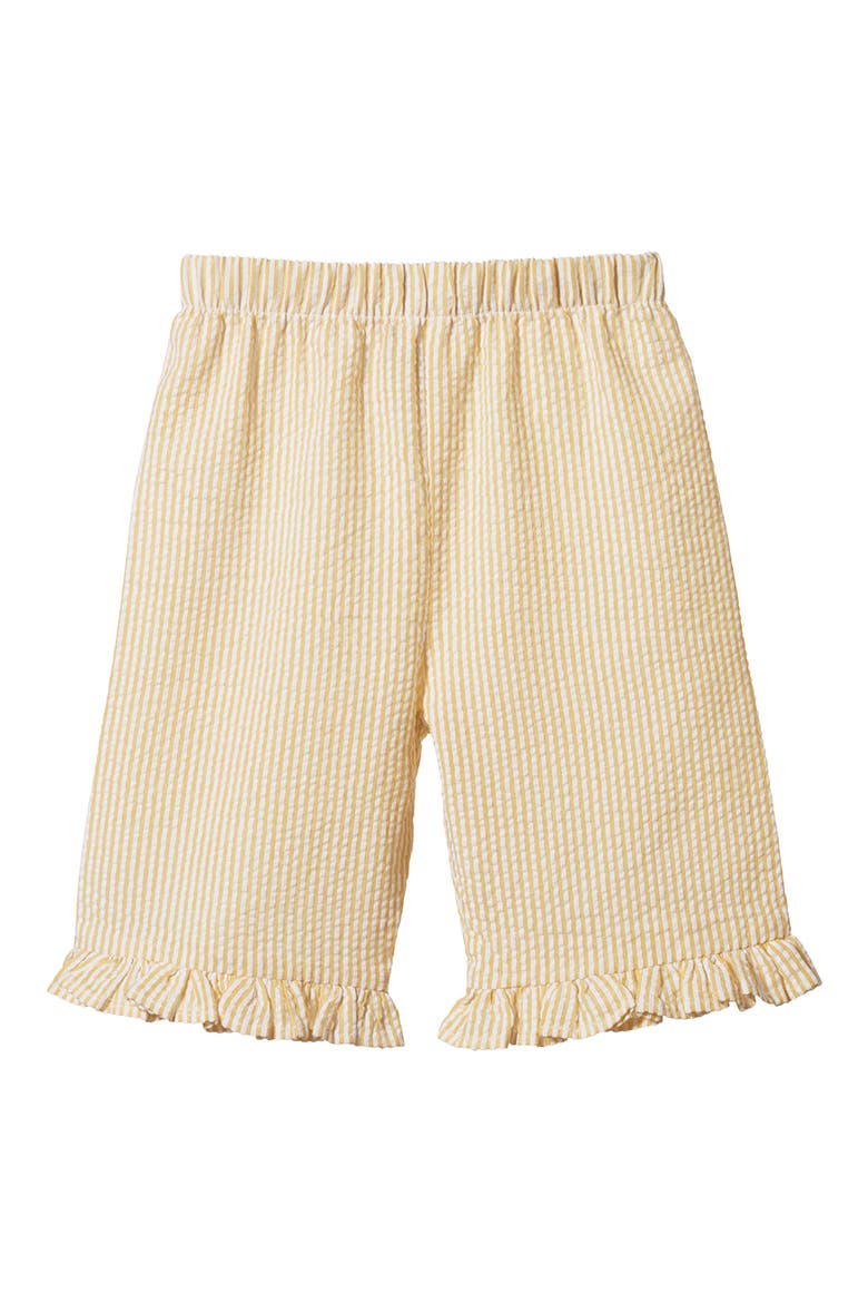 Goldie Organic Cotton Seersucker Pants, Main, color, GOLDEN STRIPE