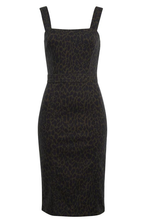 Ramy Brook Tamera Cotton Blend Denim Sheath Dress In Gray