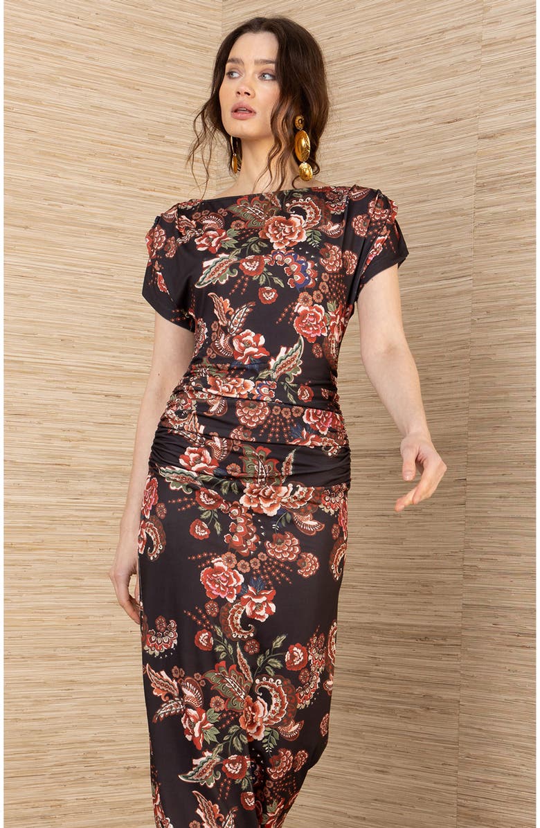 Hale Bob Iliana Jersey Dress, Main, color, Black