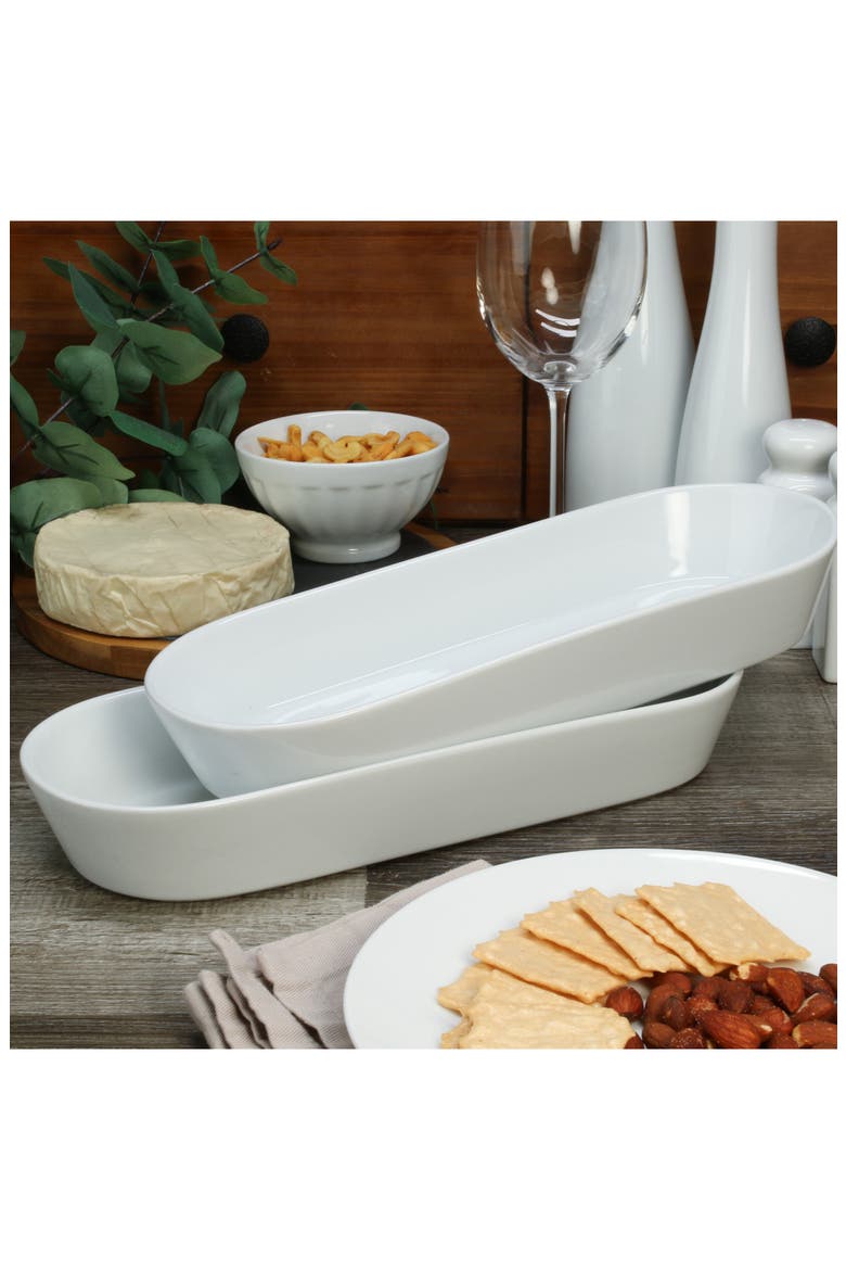Oslo Oblong Baking Dish, Alternate, color, WHITE