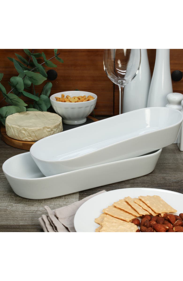 BIA Cordon Bleu Oslo Oblong Baking Dish, Alternate, color, White