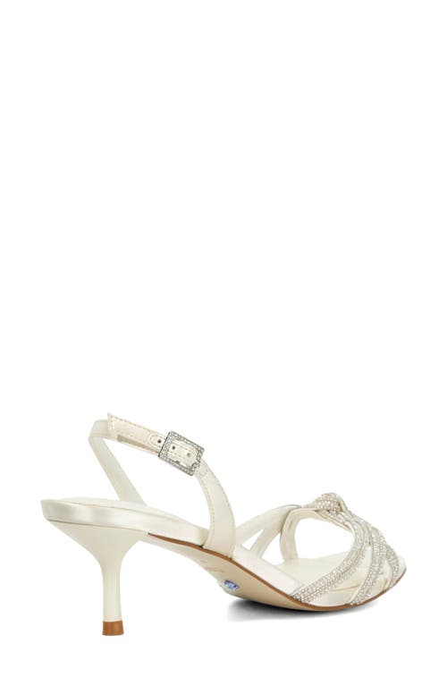 Dune London Moments Slingback Sandal In White