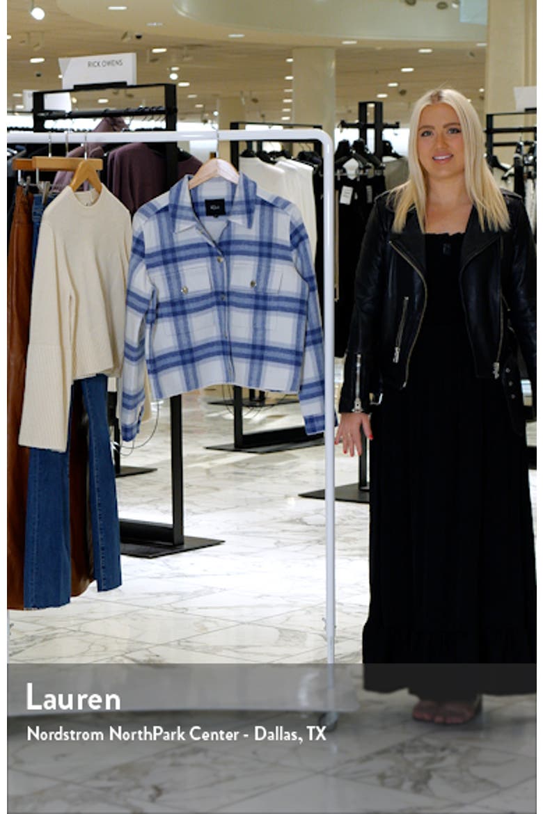 Steffi Plaid Wool Blend Jacket video