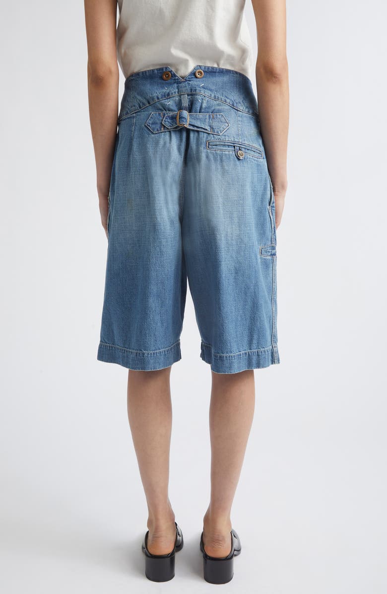 Maison Margiela Relaxed Fit Denim Bermuda Shorts, Alternate, color, Medium Blue Vintage