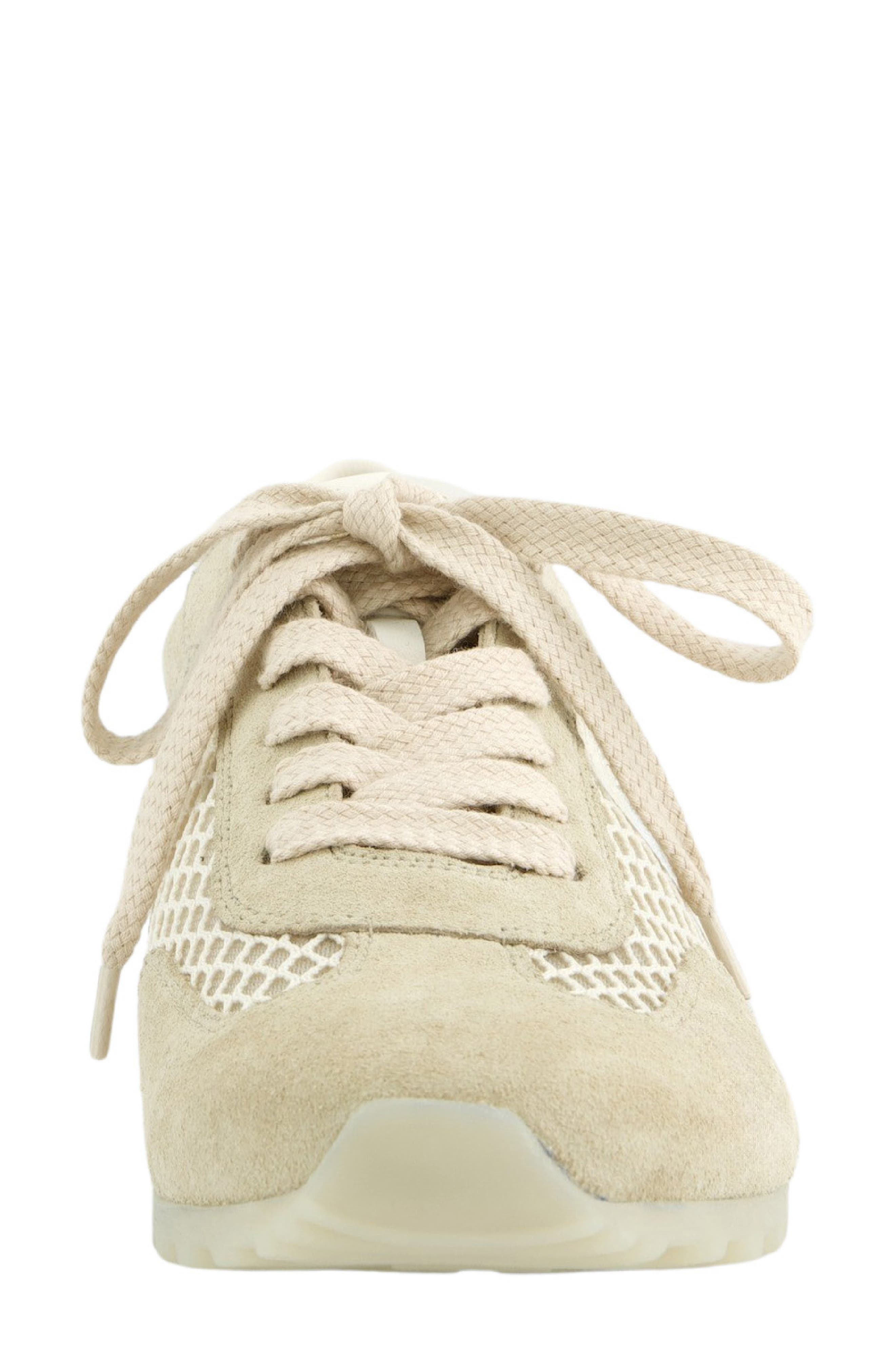 Paul Green Dario Mesh Cutout Sneaker, Alternate, color, Biscuit Cream Mesh Combo