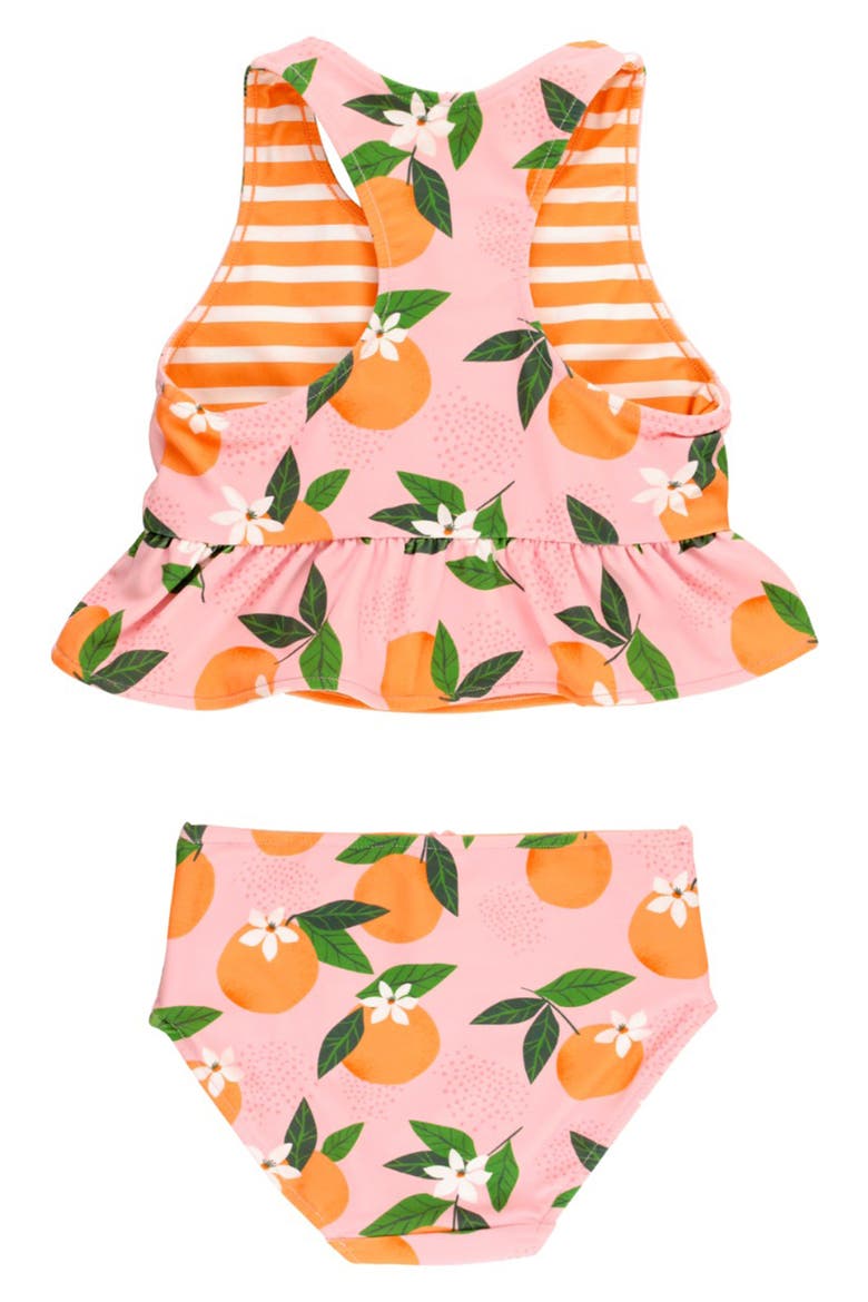 Kids' Orange You the Sweetest Reversible Two-Piece Swimsuit, Alternate, color, PINK