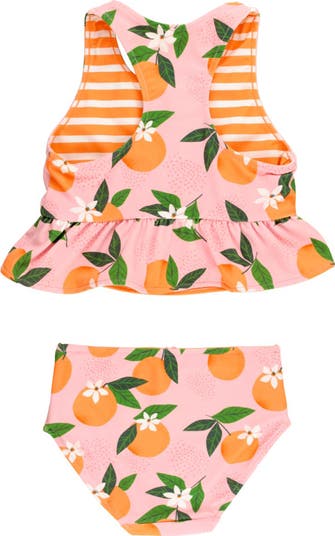 Kids' Orange You the Sweetest Reversible Two-Piece Swimsuit