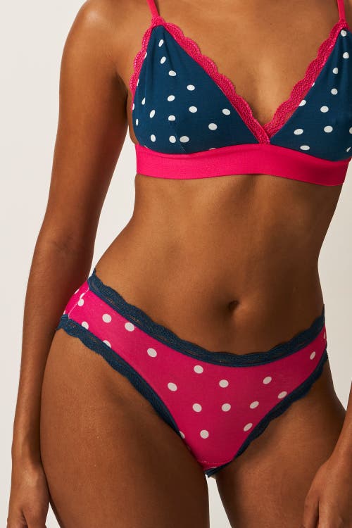 Stripe & Stare Original Knicker Four Pack In Vintage Spot