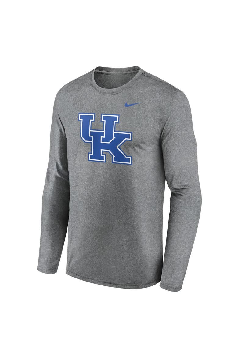 Men's Nike Heather Gray Kentucky Wildcats Primetime Primary Legend Long Sleeve T-Shirt, Alternate, color, Heather Gray
