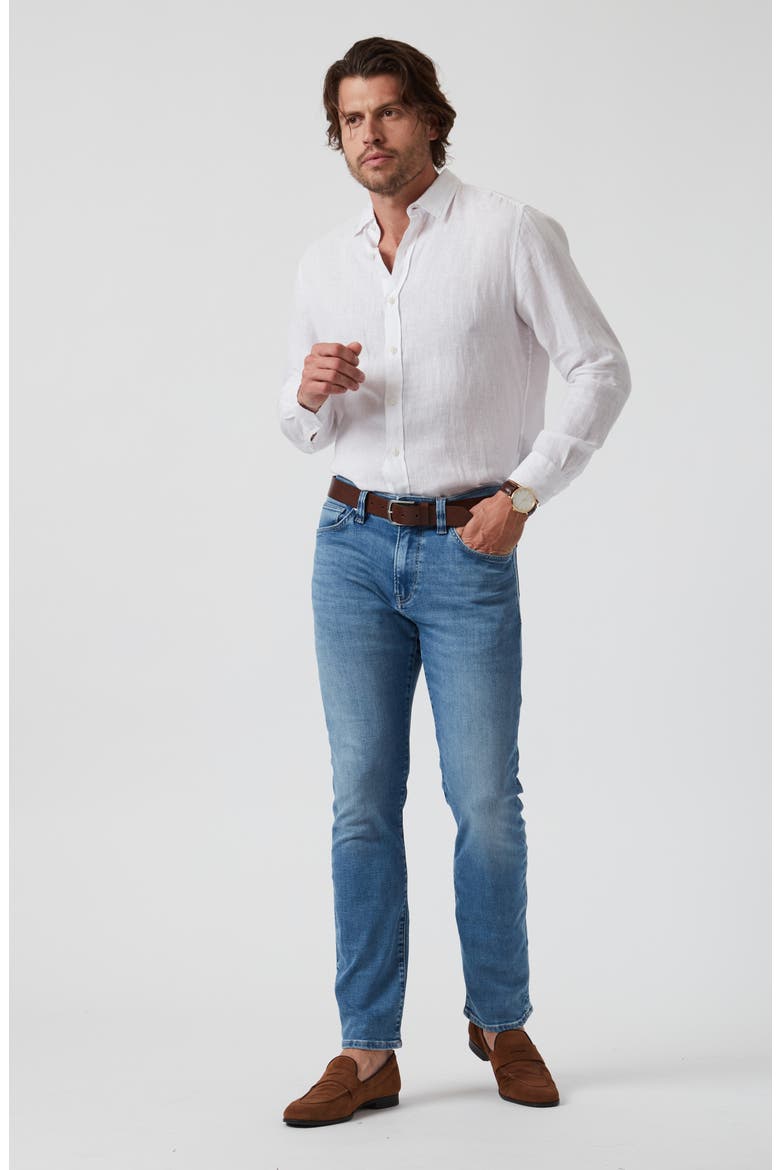 Charisma Relaxed Straight Leg Jeans, Alternate, color, MID BRUSHED ORGANIC