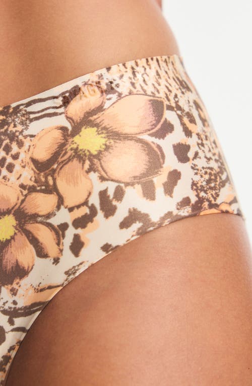 Savage X Fenty Microfiber No-show Hipster Briefs In Animal Print