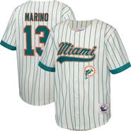 Mitchell & Ness Youth Mitchell & Ness Dan Marino Cream Miami Dolphins Retired Player Name & Number Baseball Jersey