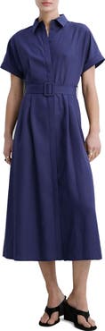 MANGO Short Sleeve Shirtdress