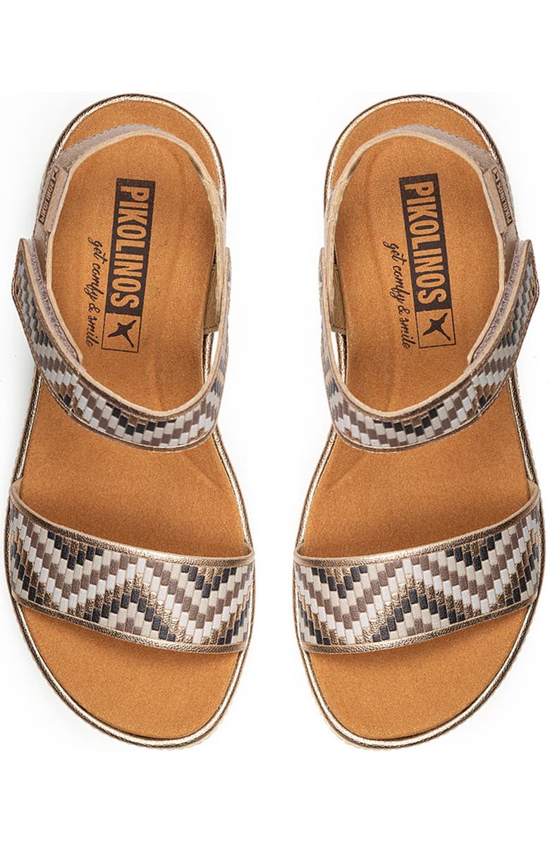 PIKOLINOS Gomera Platform Wedge Sandal, Alternate, color, Champagne