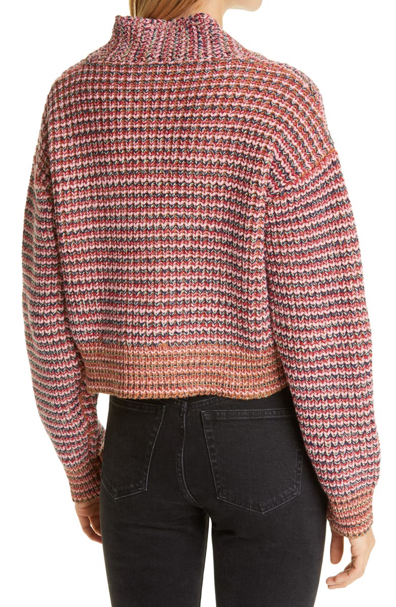 THE GREAT. Montana Cropped Cotton Blend Cardigan, Alternate, color, 