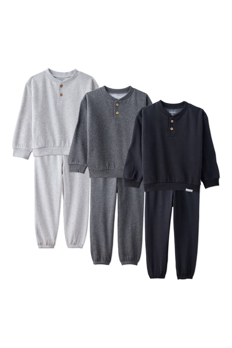 Kids' Jerry Henley Fleece Sweatsuit, Main, color, STONE