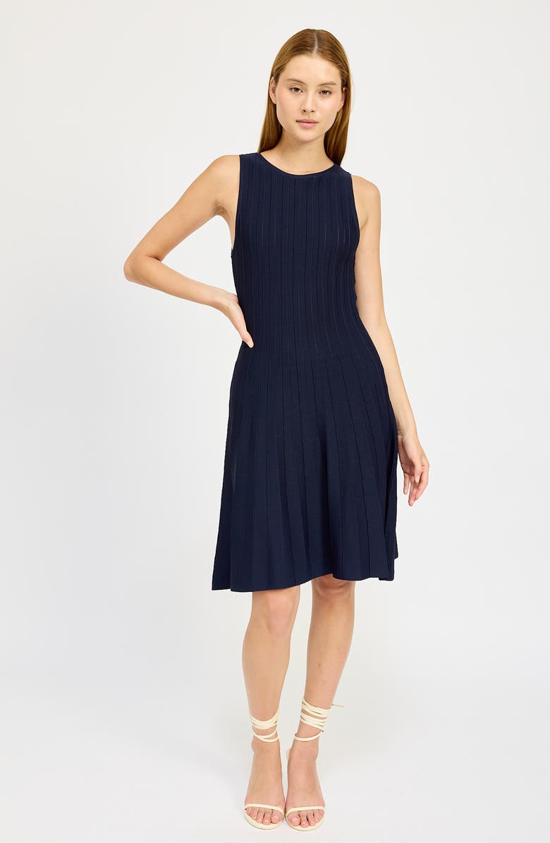 En Saison Juniper Sleeveless Rib Knit Dress, Alternate, color, 