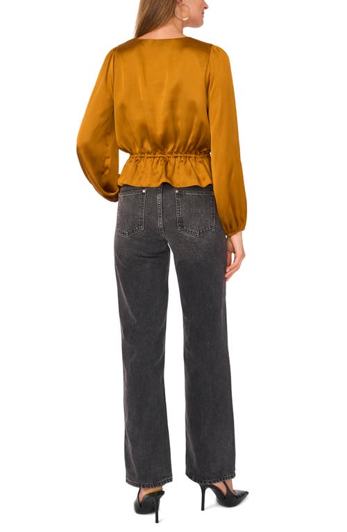 1.state V Neck Peplum Top In Cathay Spice