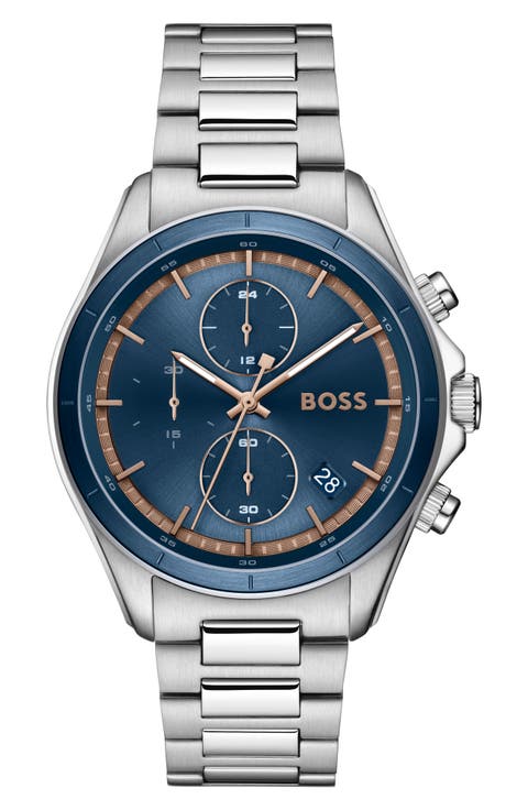 Bossletic Chronograph Bracelet Watch, 43mm