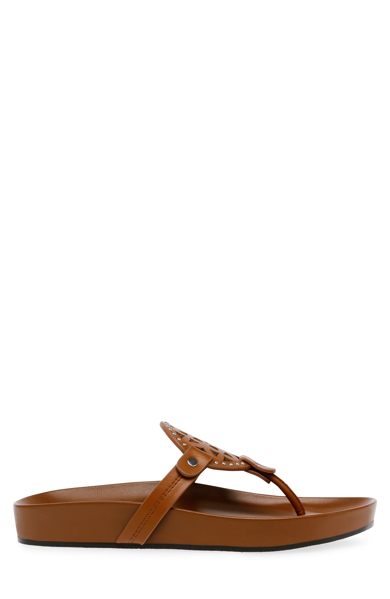Laser Cut Thong Sandal, Alternate, color, TAN