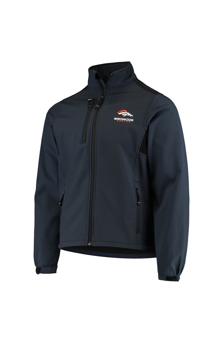 DUNBROOKE Men's Dunbrooke Navy Denver Broncos Circle Softshell Fleece Full-Zip Jacket, Alternate, color, Navy