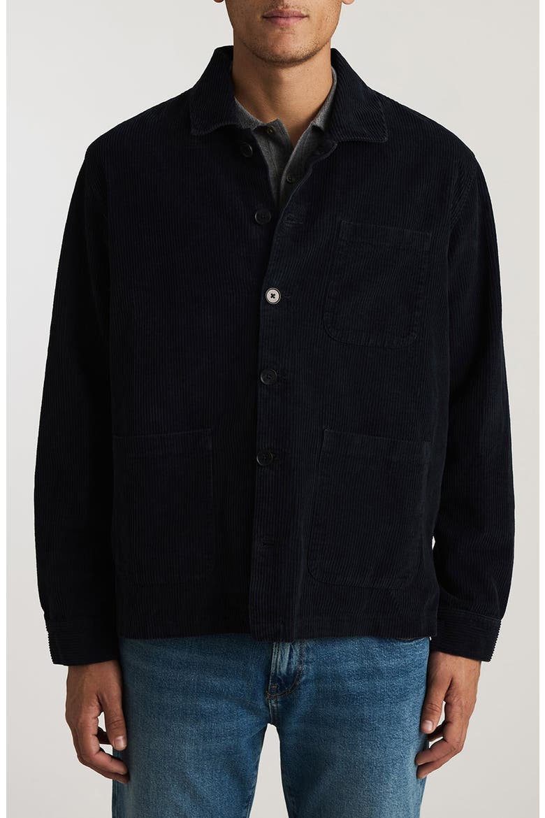 Corduroy Overshirt, Main, color, NAVY