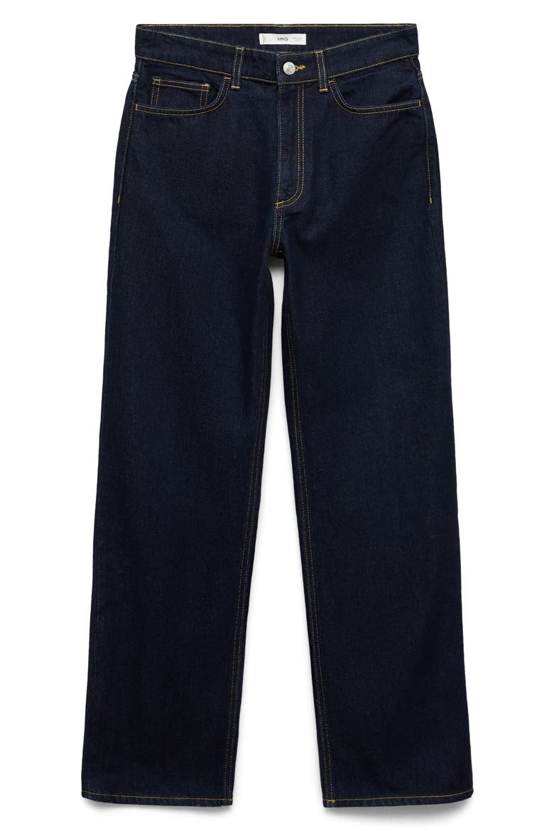 High Waist Straight Leg Jeans, Alternate, color, OPEN BLUE