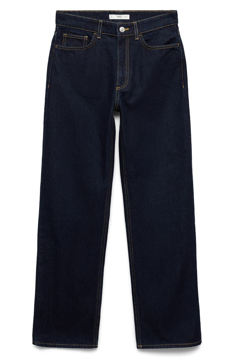 MANGO High Waist Straight Leg Jeans, Alternate, color,