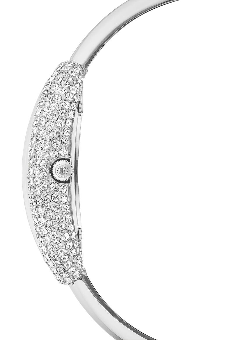 Imber Oval Bangle Bracelet Watch, 35mm x 28mm, Alternate, color, SILVER