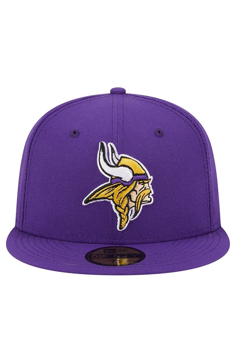 New Era Men's New Era Purple Minnesota Vikings  Main 59FIFTY Fitted Hat, Alternate, color, 