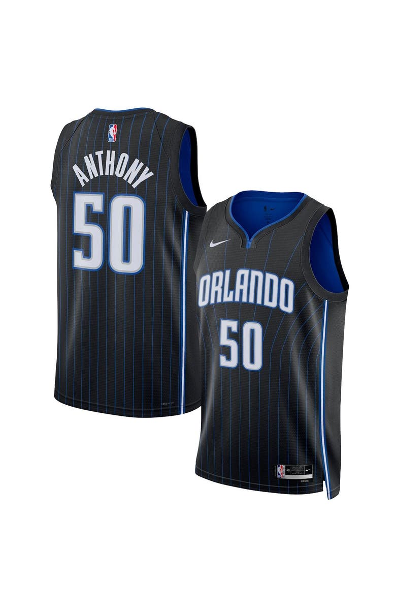 Nike Unisex Nike Cole Anthony Black Orlando Magic Swingman Jersey - Icon Edition, Main, color, 